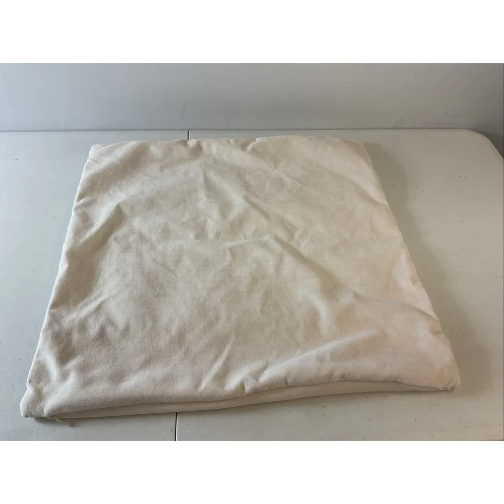 Pottery Barn 20x20 Pillow Cover brown shag word 
